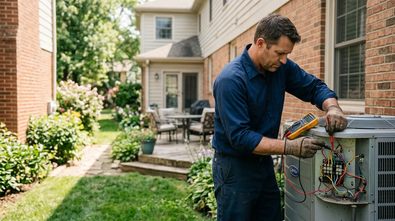 HVAC technician working near Cambridge, ID